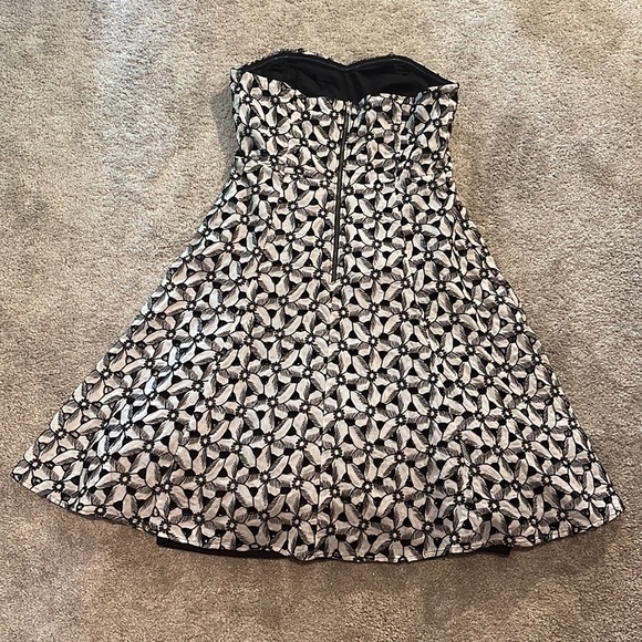 Anthropologie Floral Strapless Dress - Picture 3 of 6